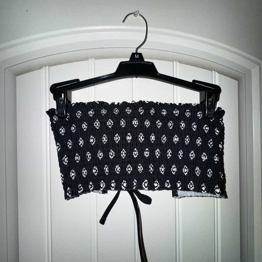 3/$15 Black and White Bathing Suit Tube Top
